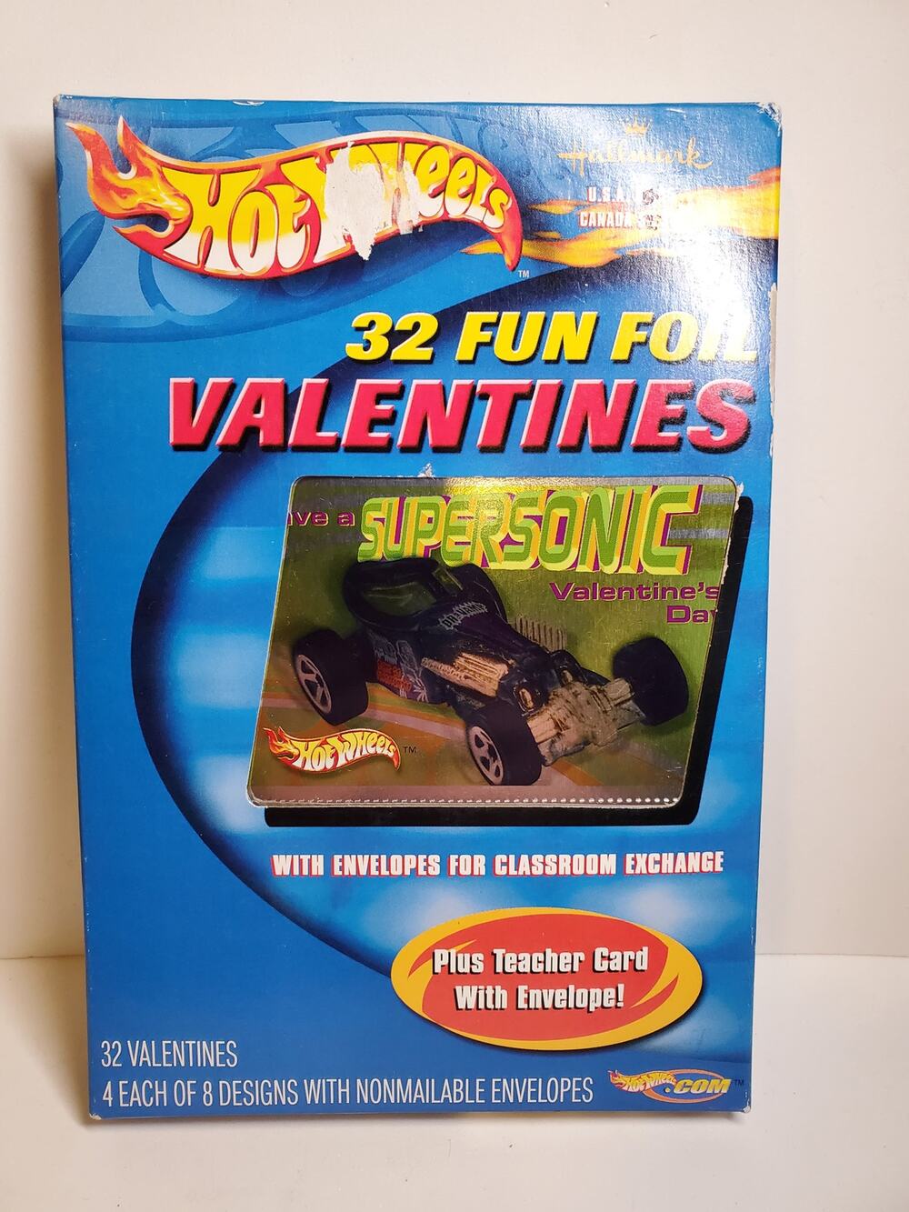 Hot Wheels Valentine Card - 32 Cards
